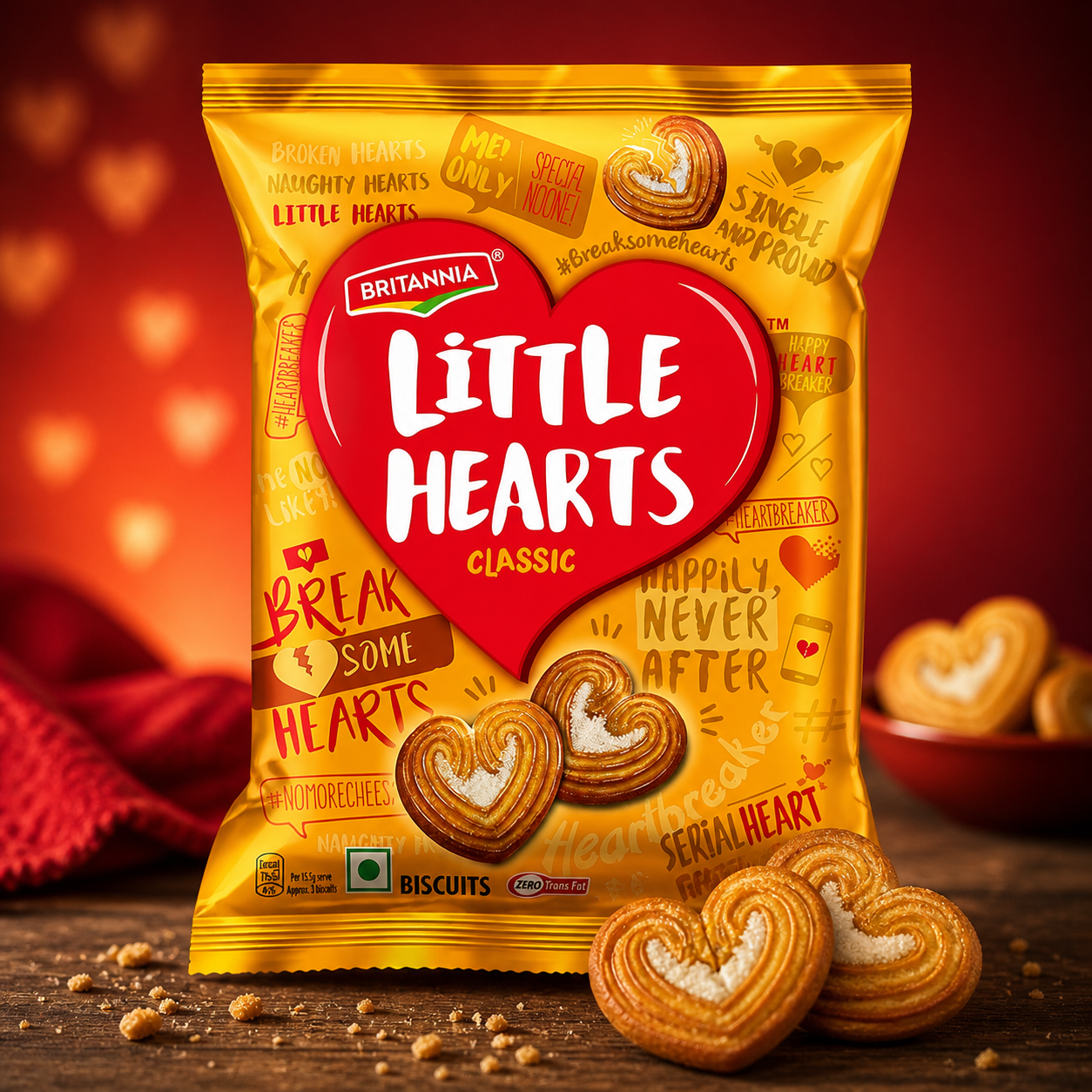 Little Hearts Biscuits | The 90s Treats